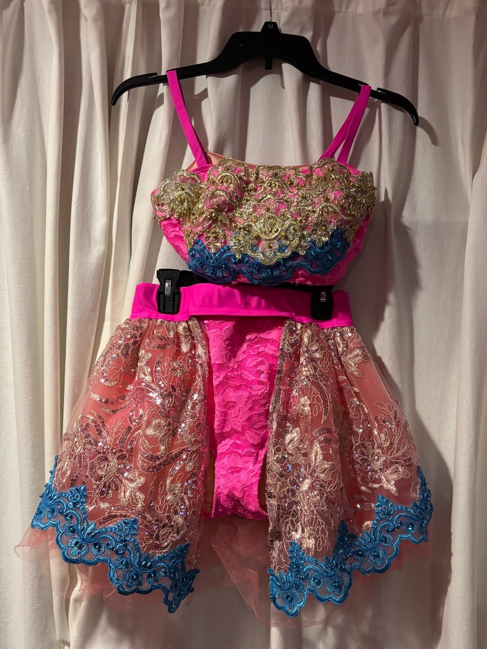 Triple Threat dance embellished costume. Adult small